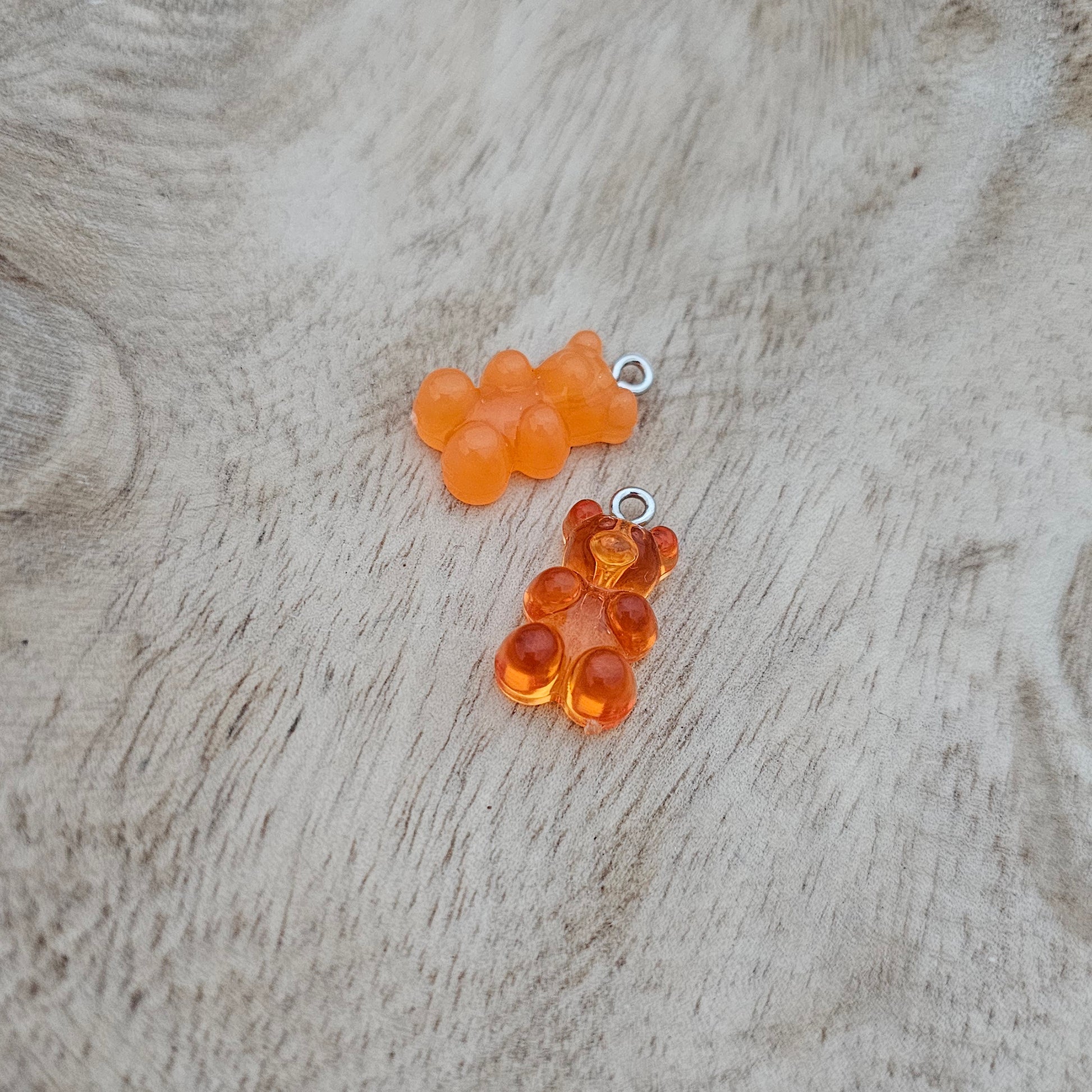 Custom Charm Gummy Bear Orange Custom Charm Necklace