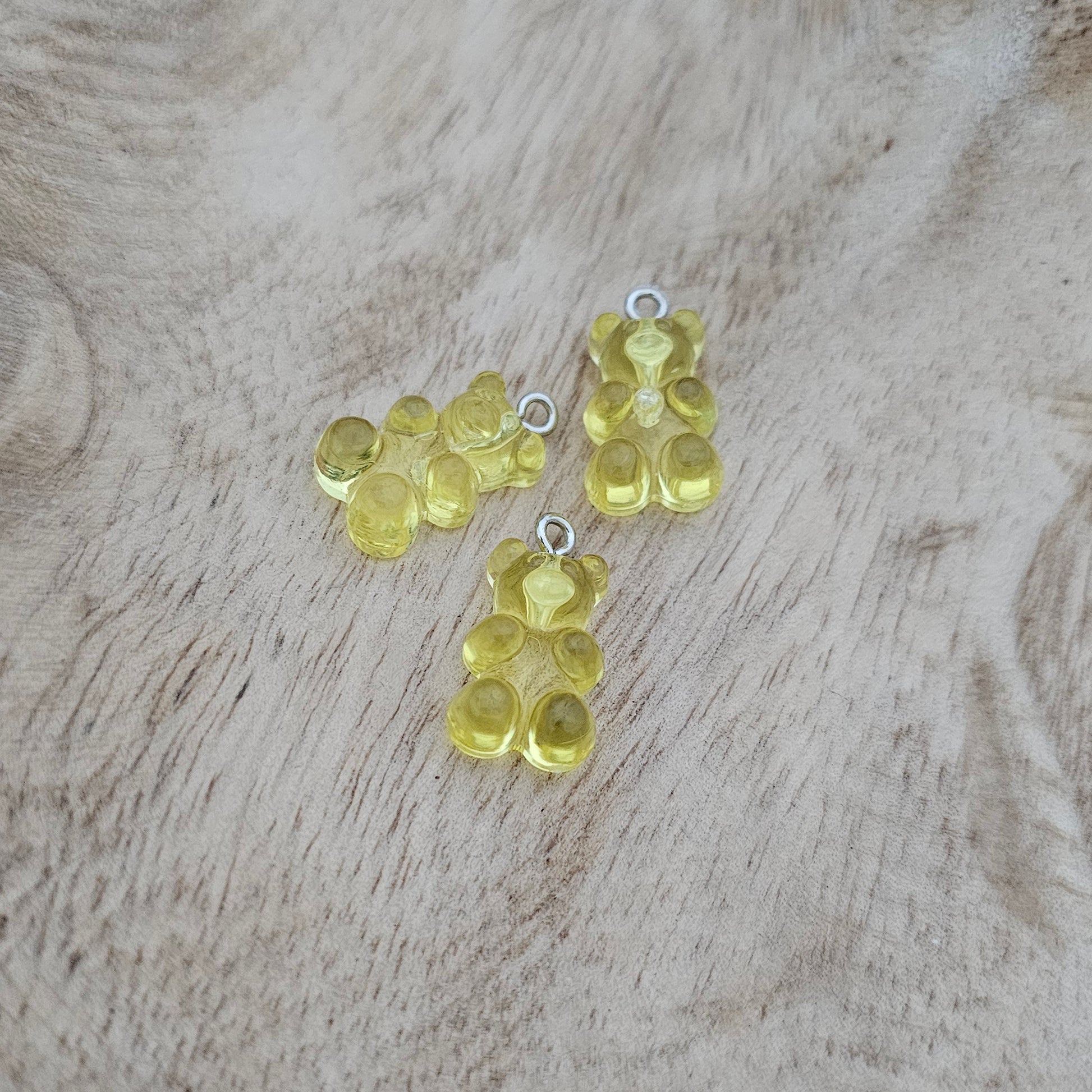 Custom Charm Gummy Bear Yellow Custom Charm Necklace