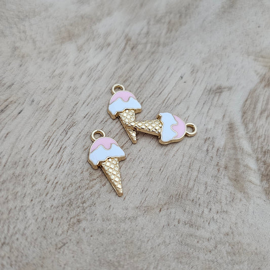 Custom Charm Ice Cream Cone Custom Charm Necklace