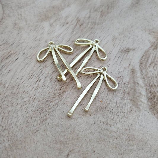 Custom Charm Long Bow Custom Charm Necklace