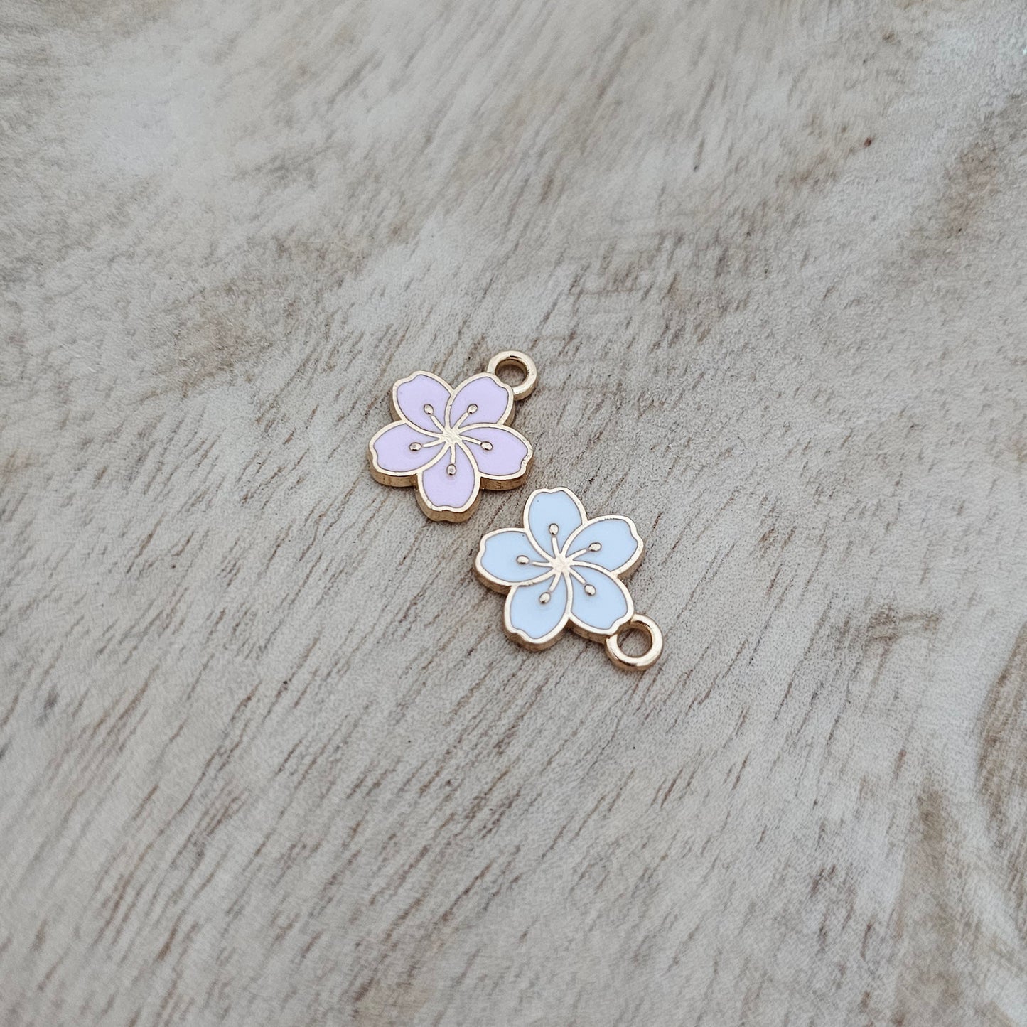 Custom Charm Magnolia Flower Mix Custom Charm Necklace