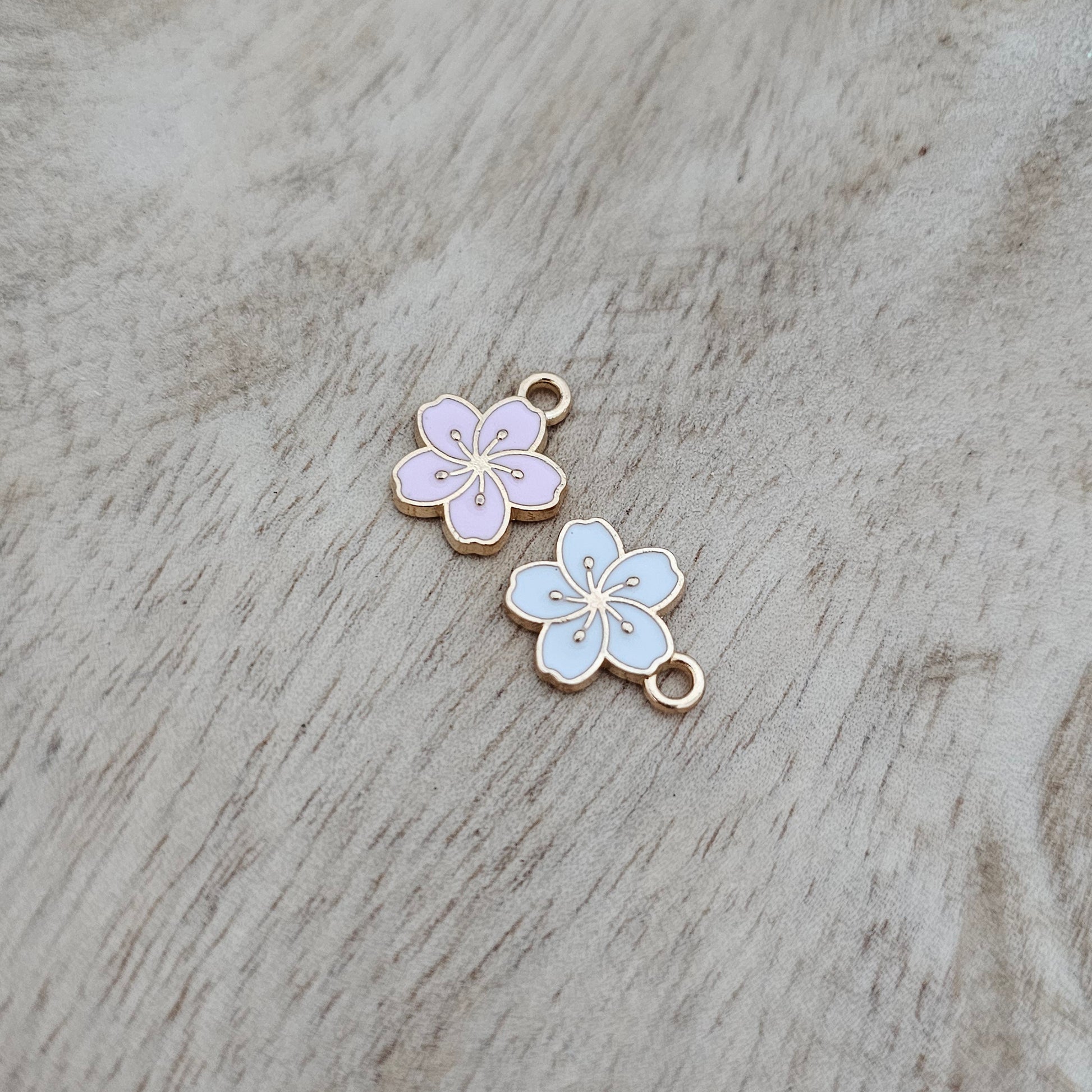 Custom Charm Magnolia Flower Mix Custom Charm Necklace