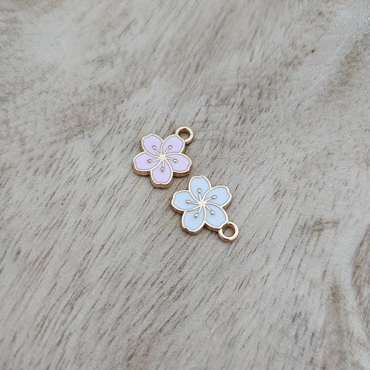 Custom Charm Magnolia Flower Mix Custom Charm Necklace