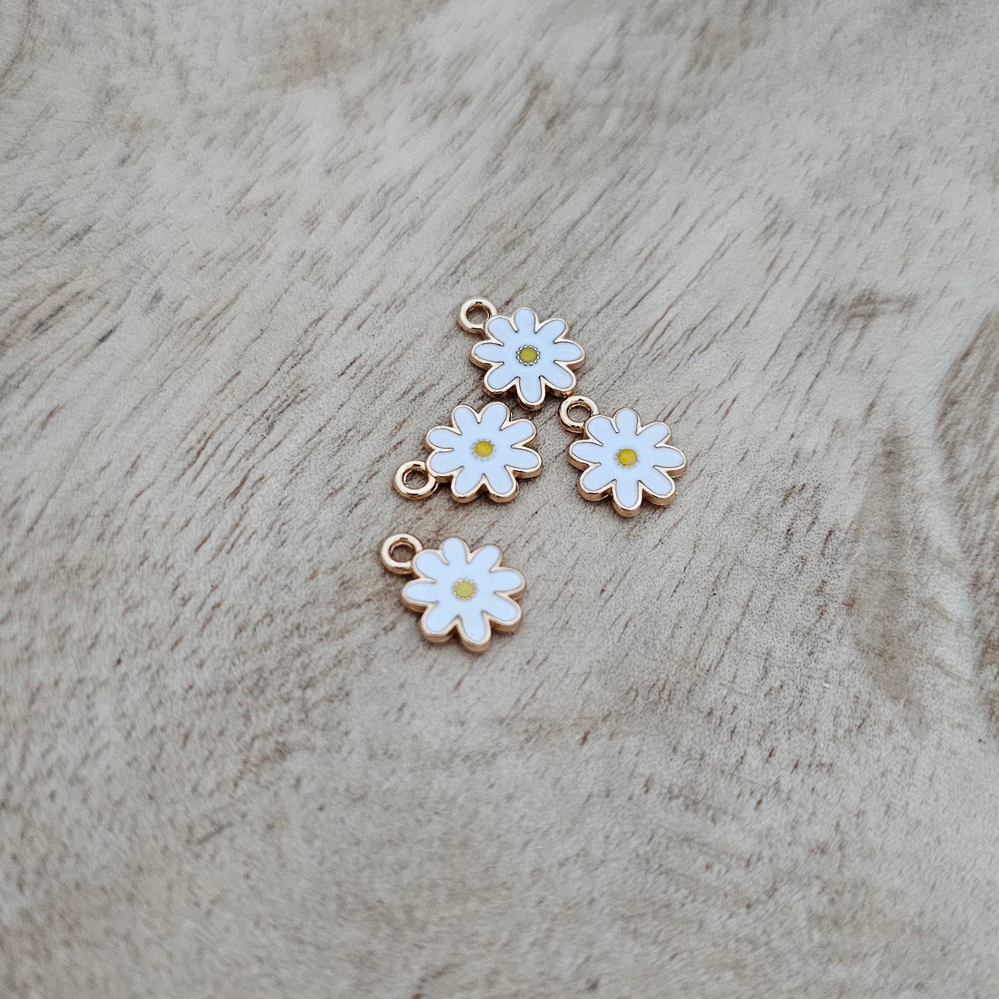Custom Charm Mini Daisy White Custom Charm Necklace