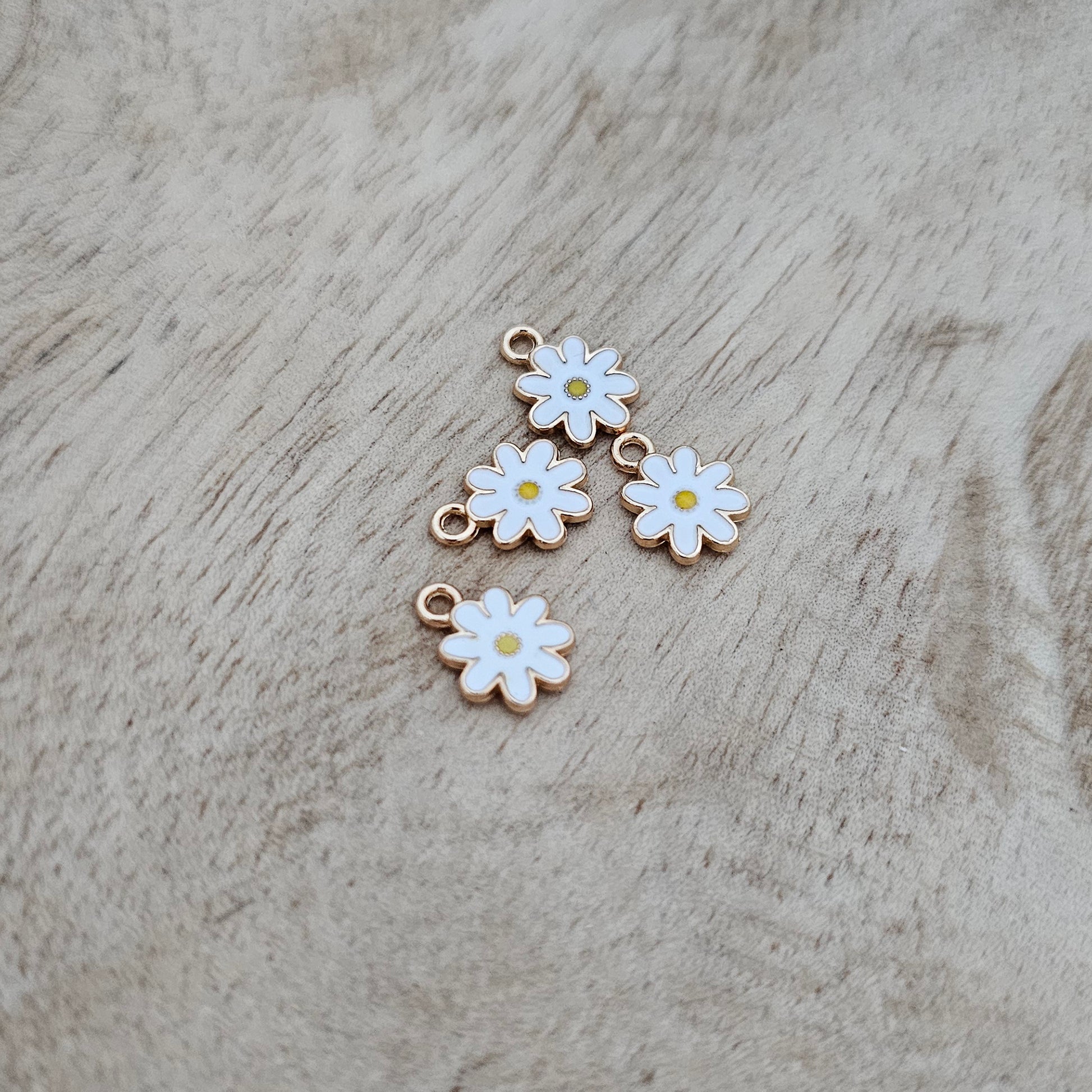 Custom Charm Mini Daisy White Custom Charm Necklace