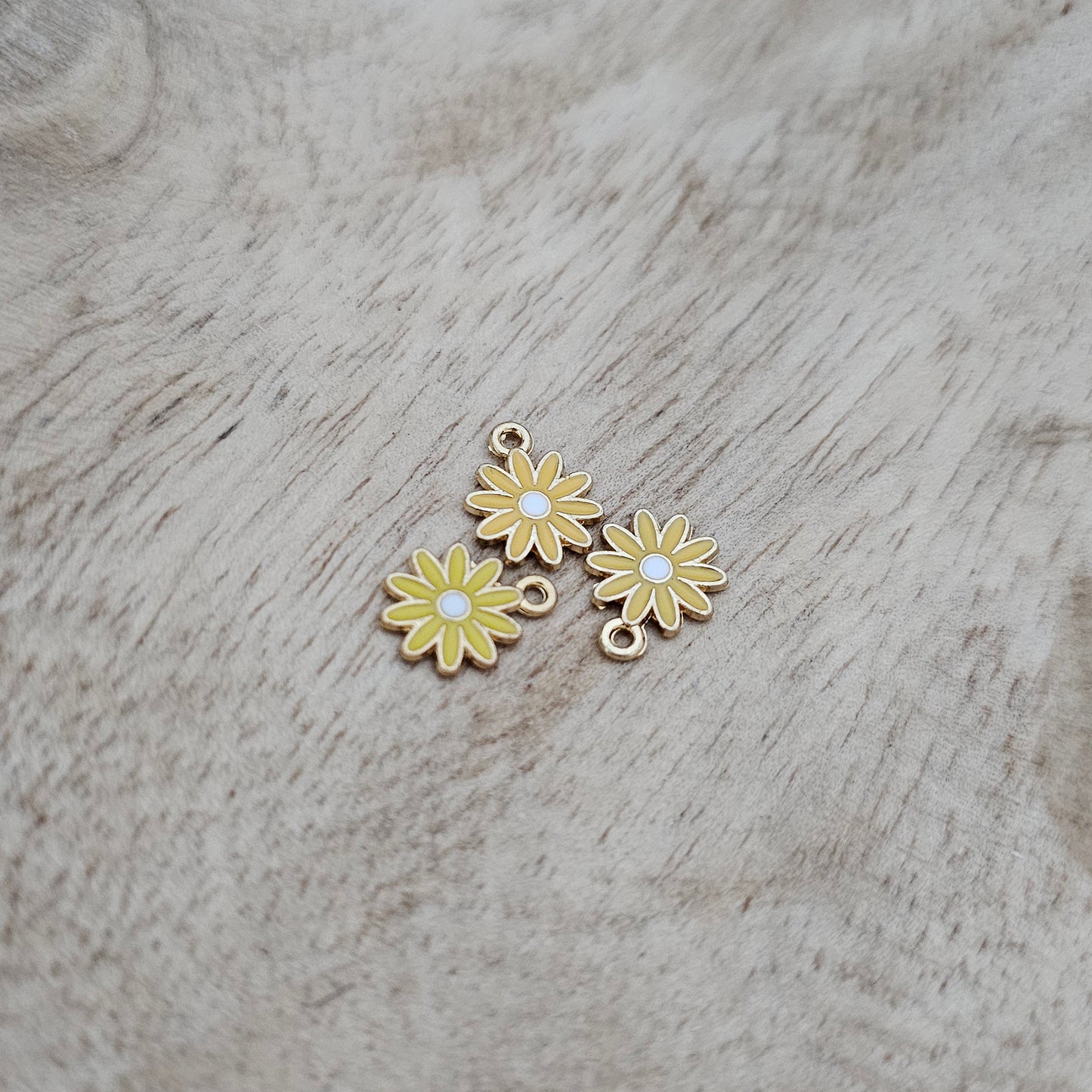 Custom Charm Mini Daisy Yellow Custom Charm Necklace