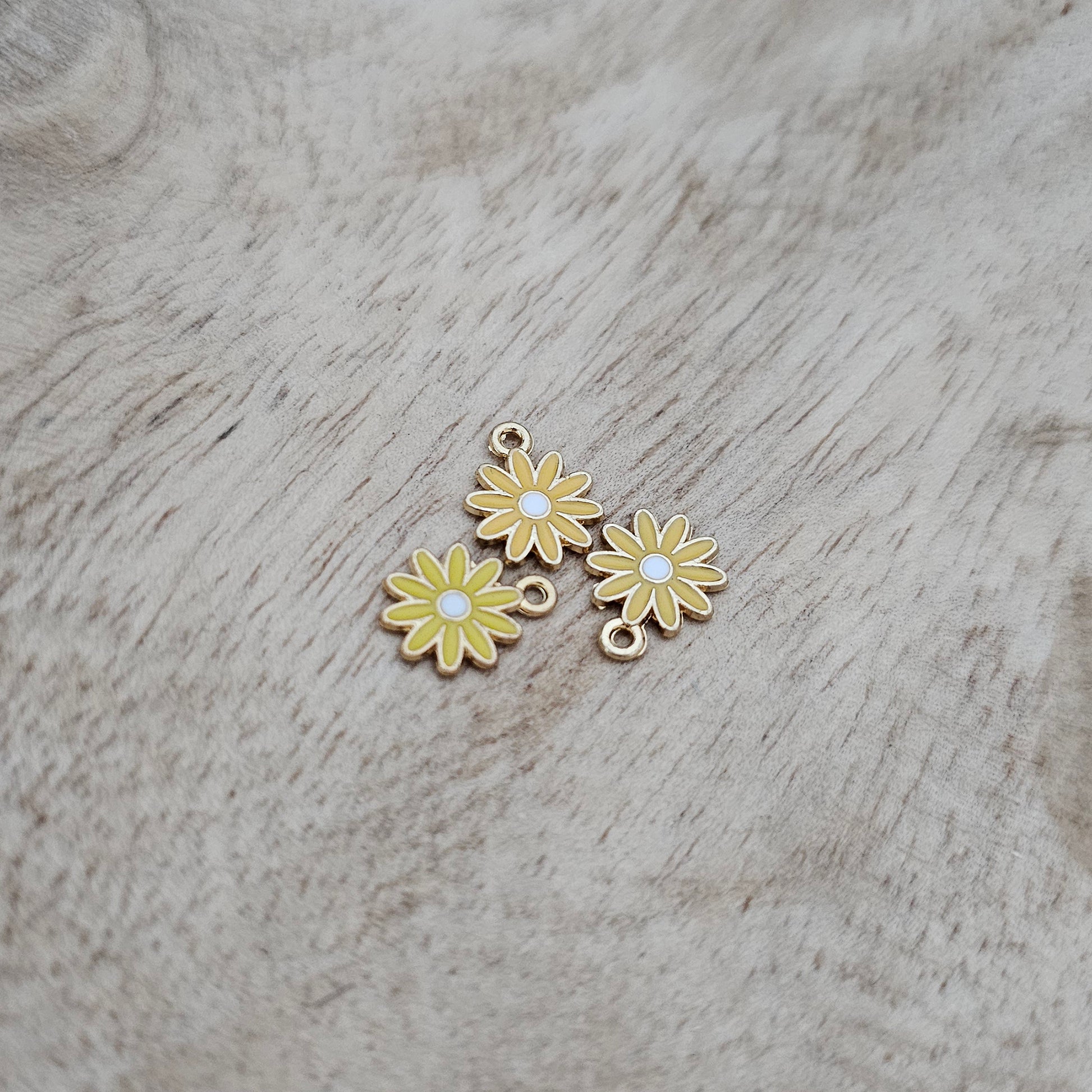 Custom Charm Mini Daisy Yellow Custom Charm Necklace