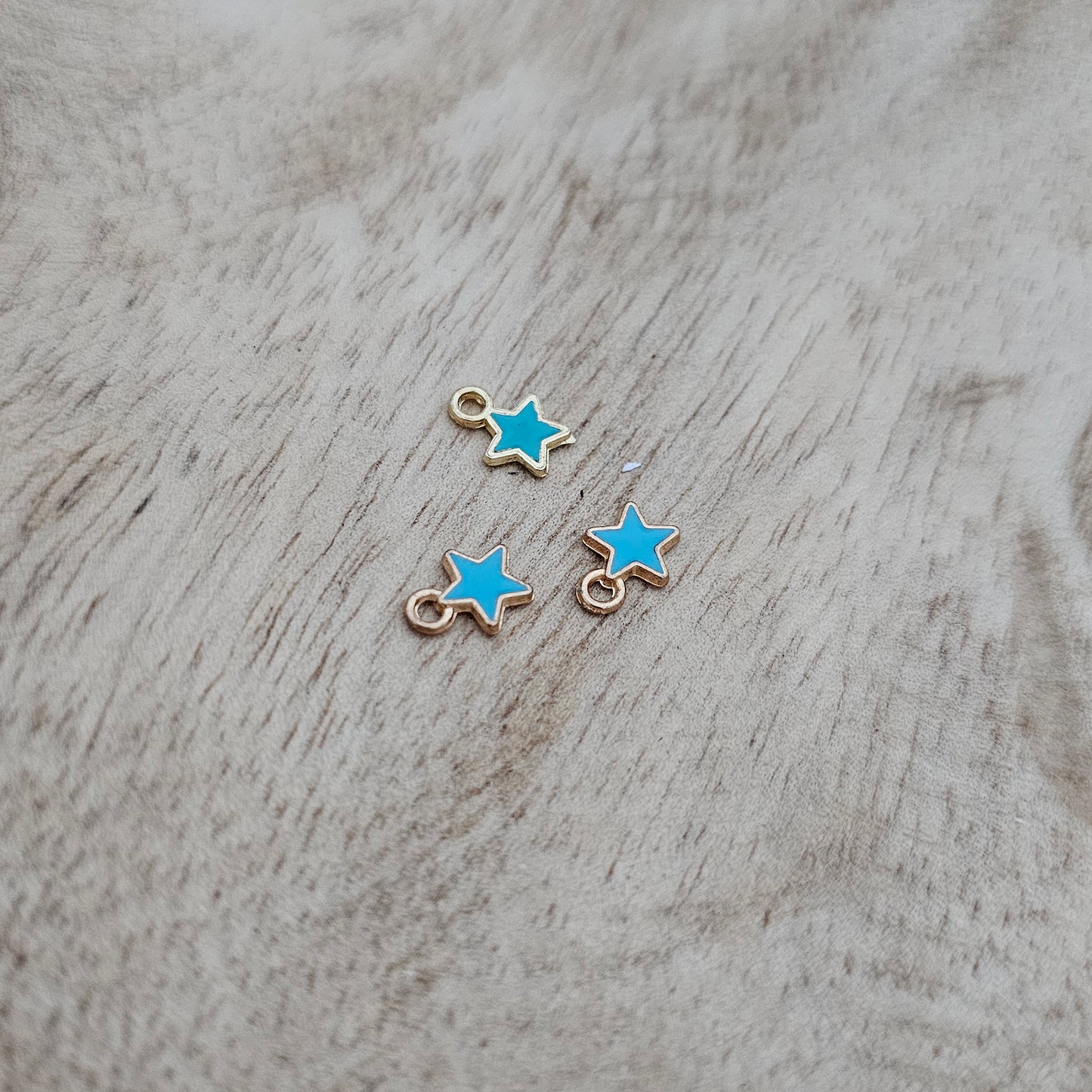 Custom Charm Mini Star Blue Custom Charm Necklace