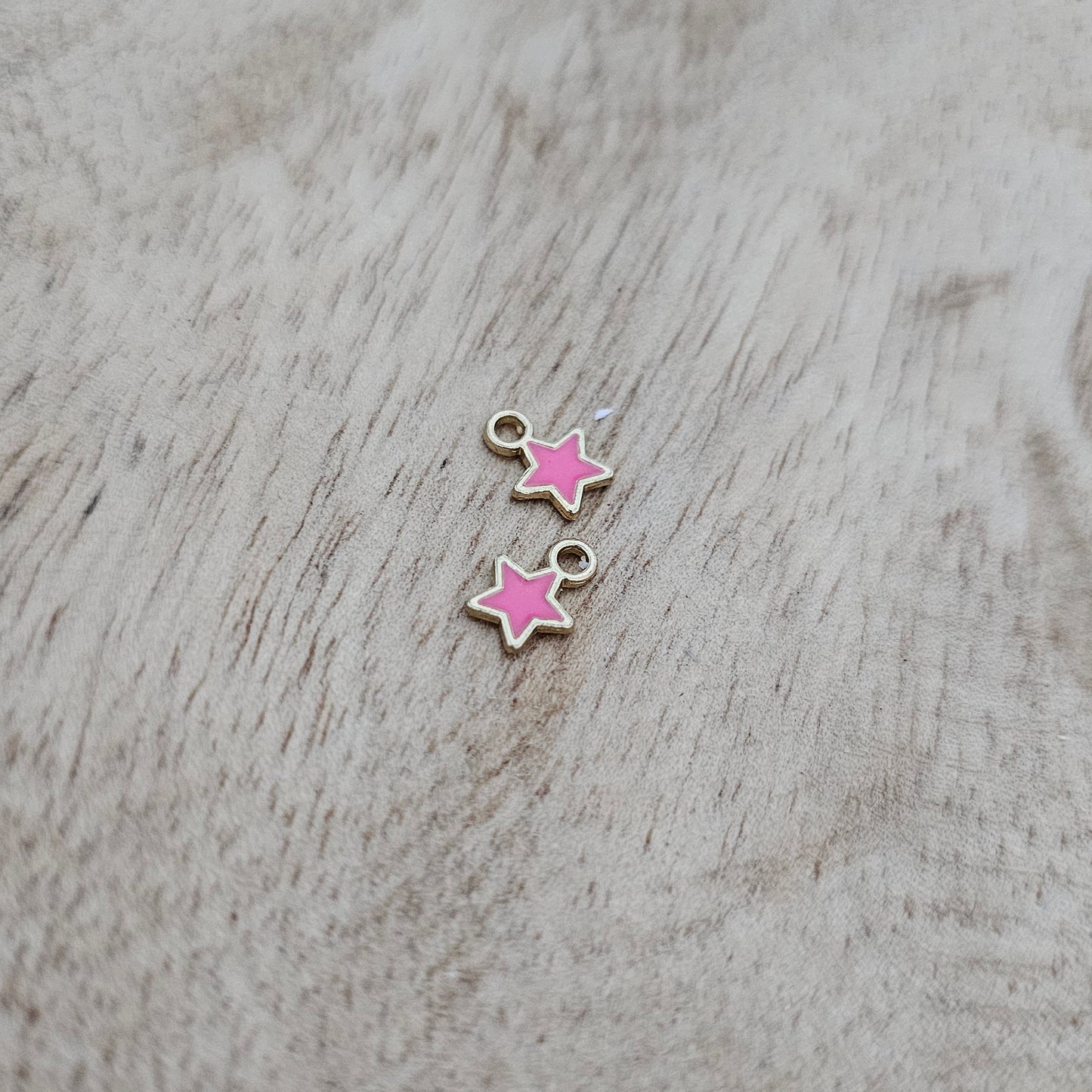 Custom Charm Mini Star Hot Pink Custom Charm Necklace