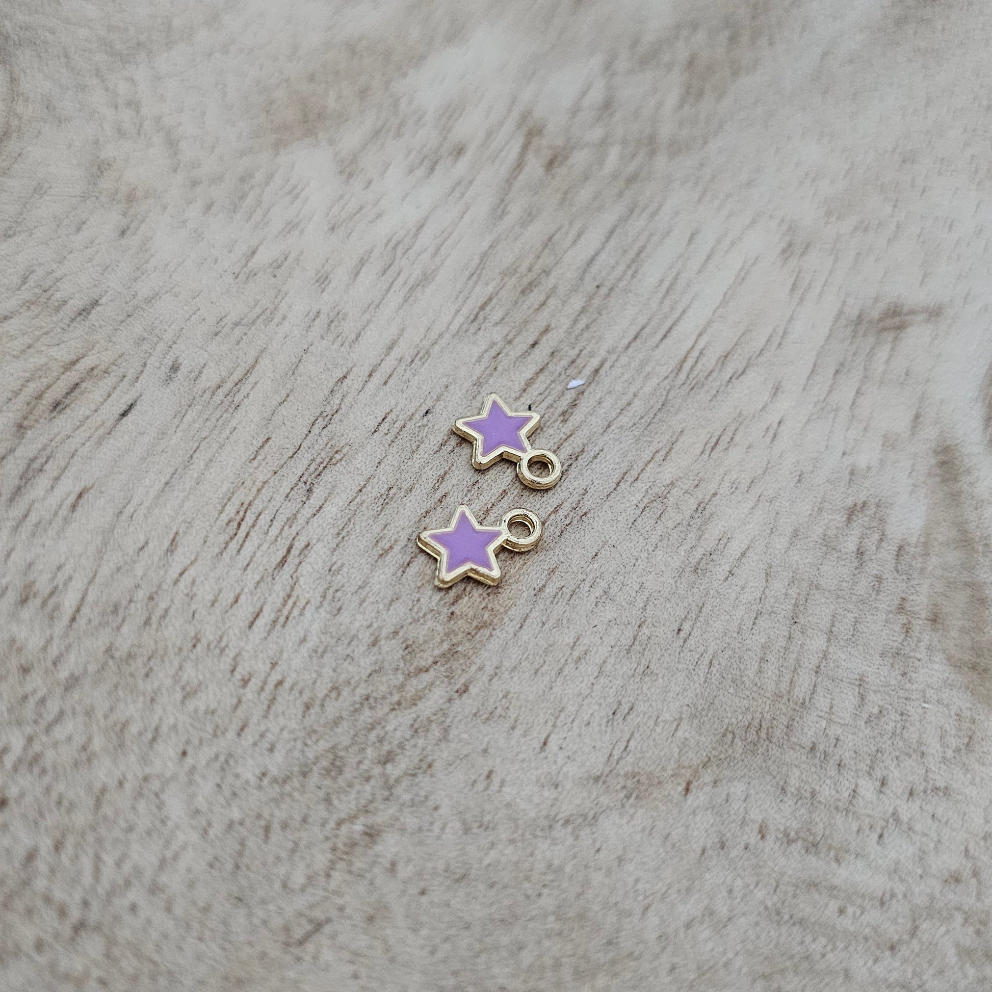 Custom Charm Mini Star Purple Custom Charm Necklace