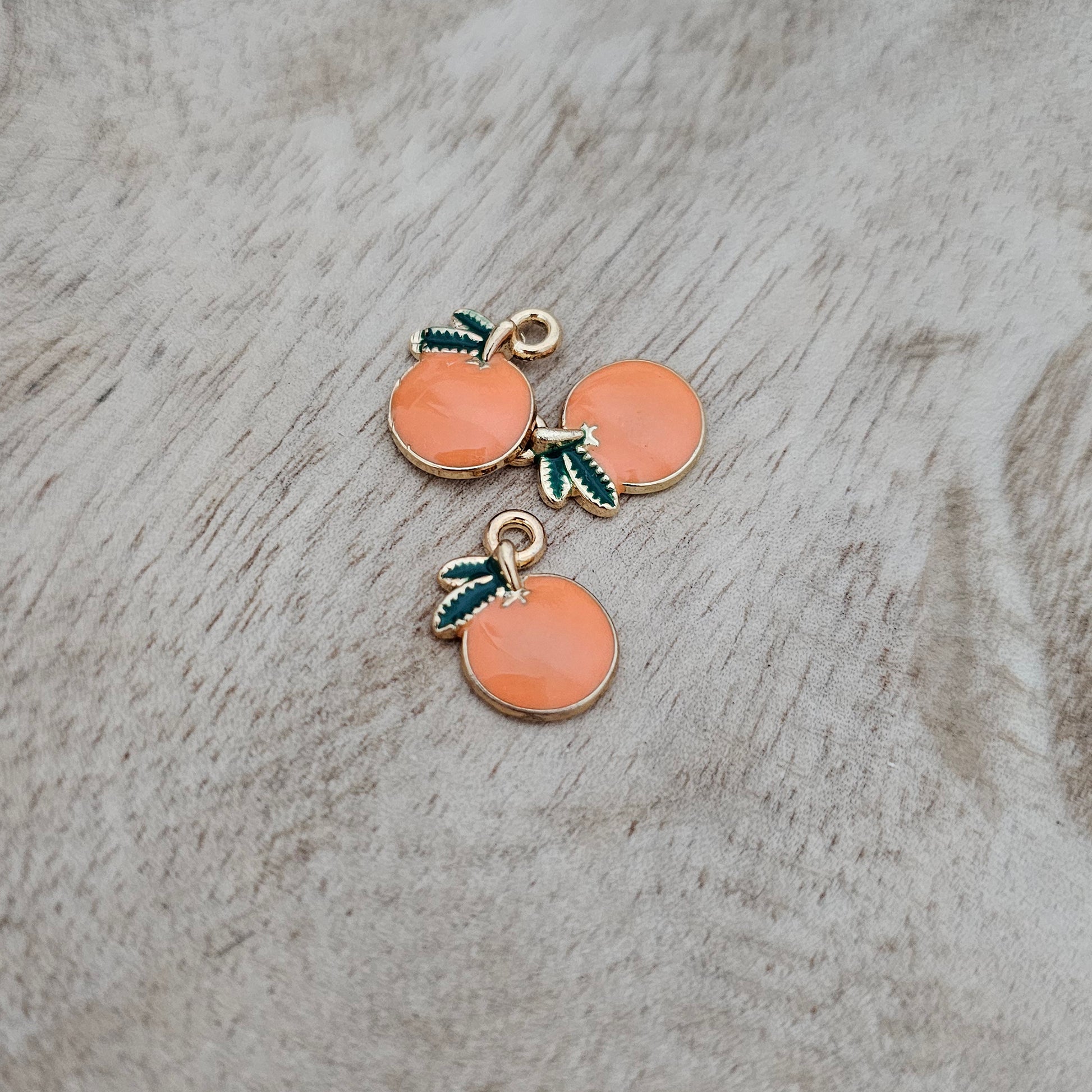 Custom Charm Orange Custom Charm Necklace