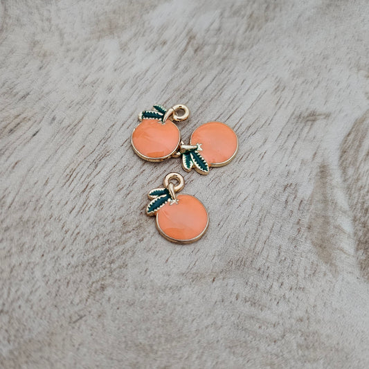 Custom Charm Orange Custom Charm Necklace