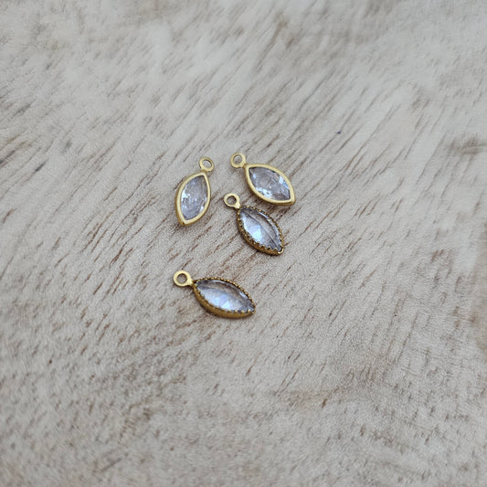Custom Charm Oval Gem Custom Charm Necklace