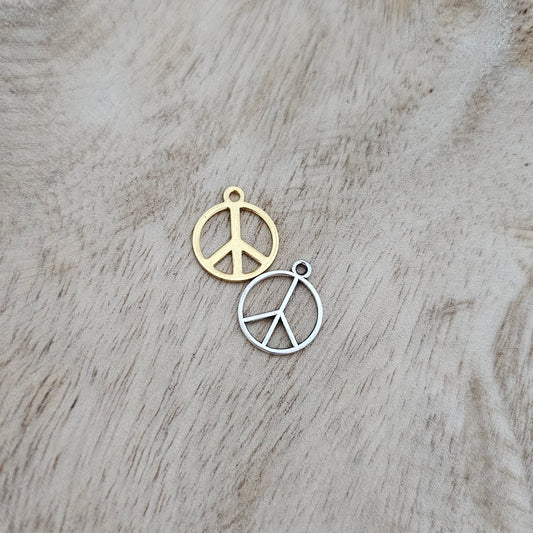 Custom Charm Peace Sign Mix Custom Charm Necklace
