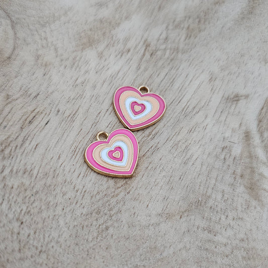 Custom Charm Rainbow Heart Custom Charm Necklace