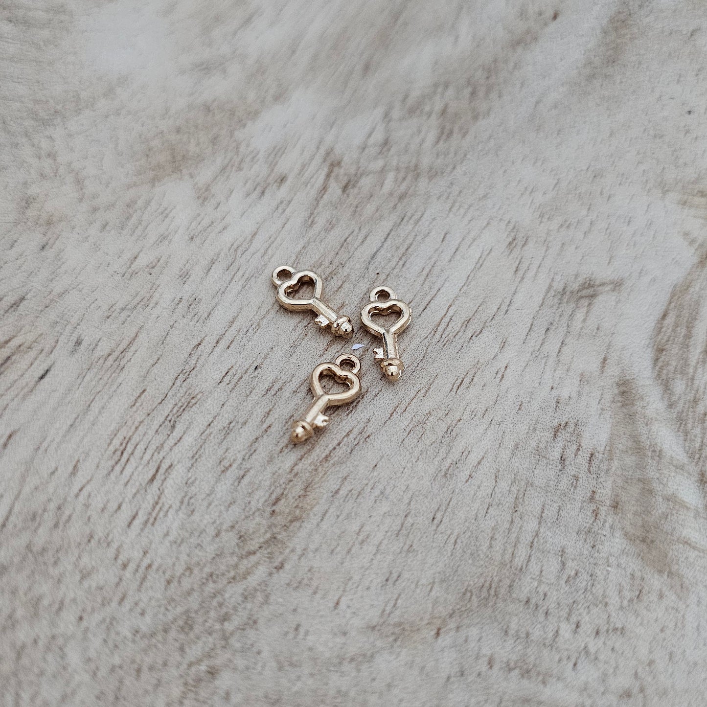 Custom Charm Small Gold Key Custom Charm Necklace