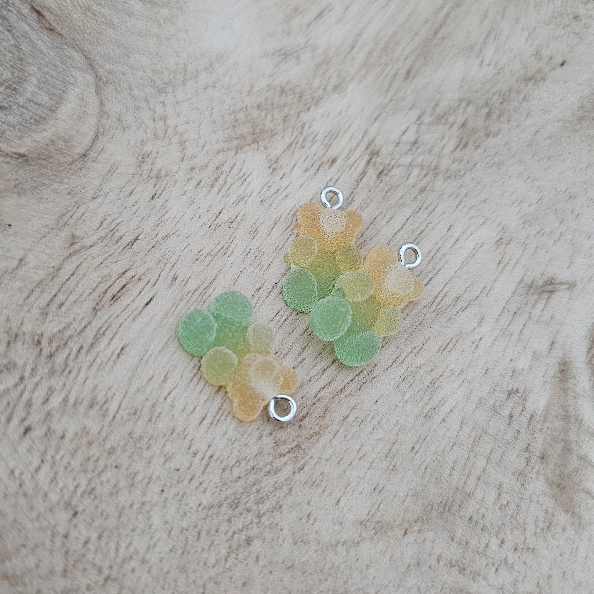 Custom Charm Sugar Coated Gummy Bear Yellow Custom Charm Necklace