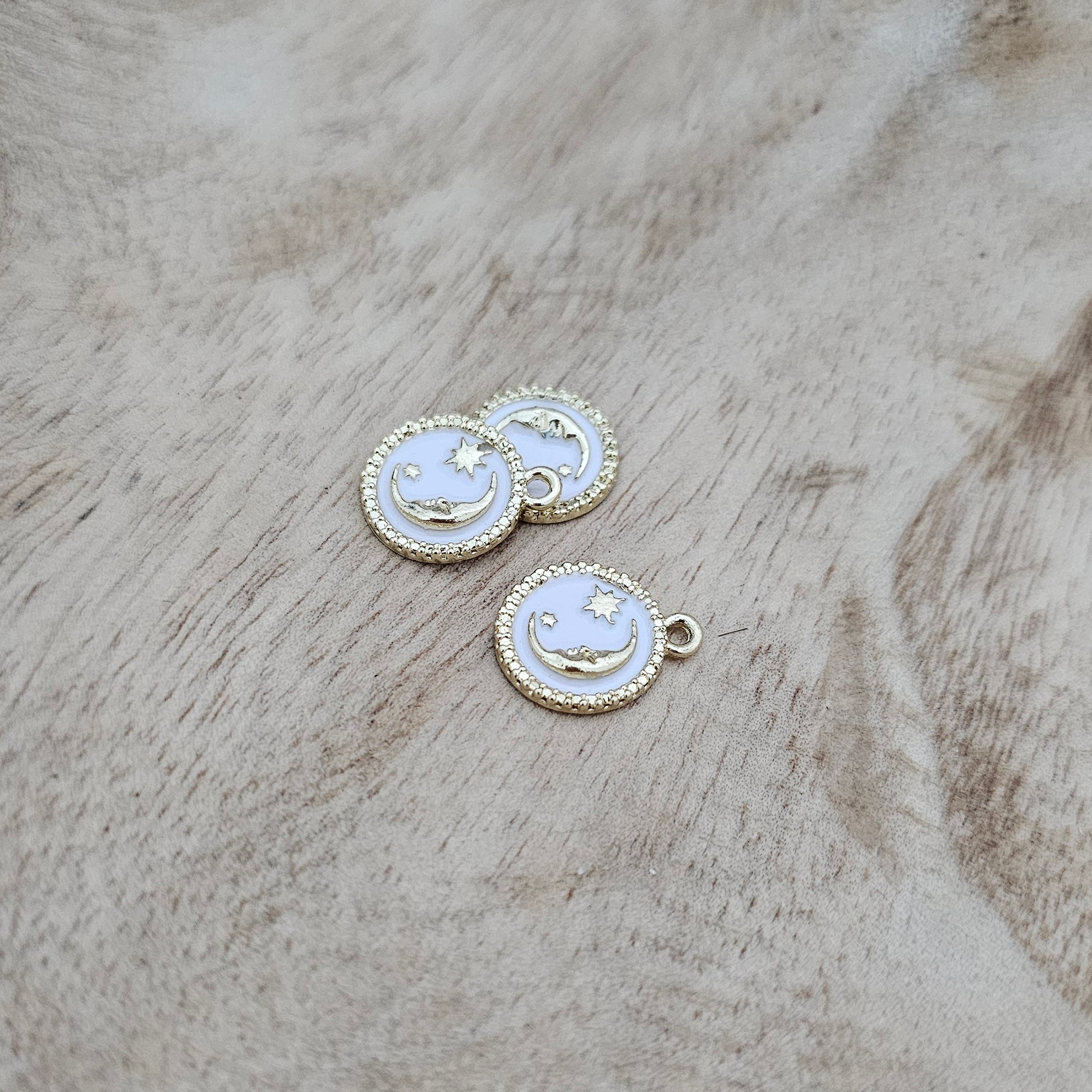 Custom Charm White Moon Custom Charm Necklace