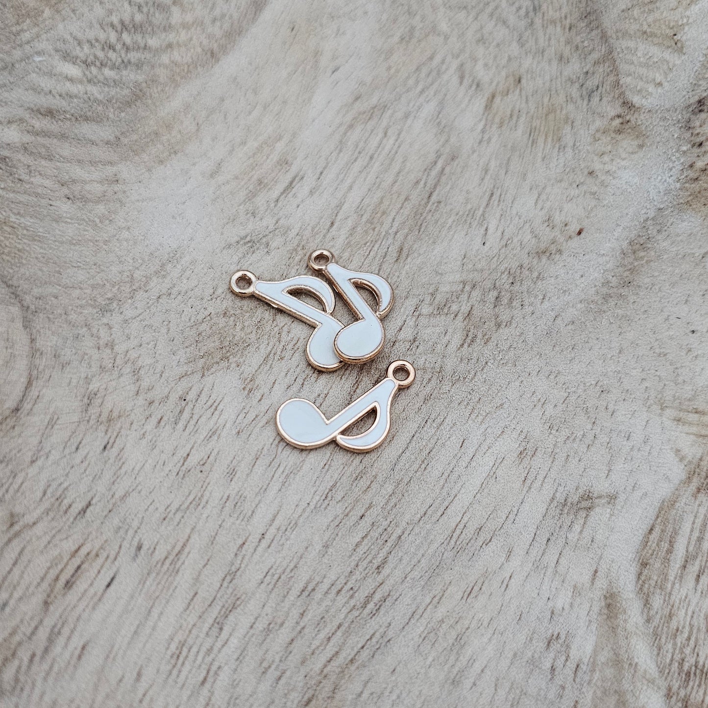 Custom Charm White Music Note Custom Charm Necklace