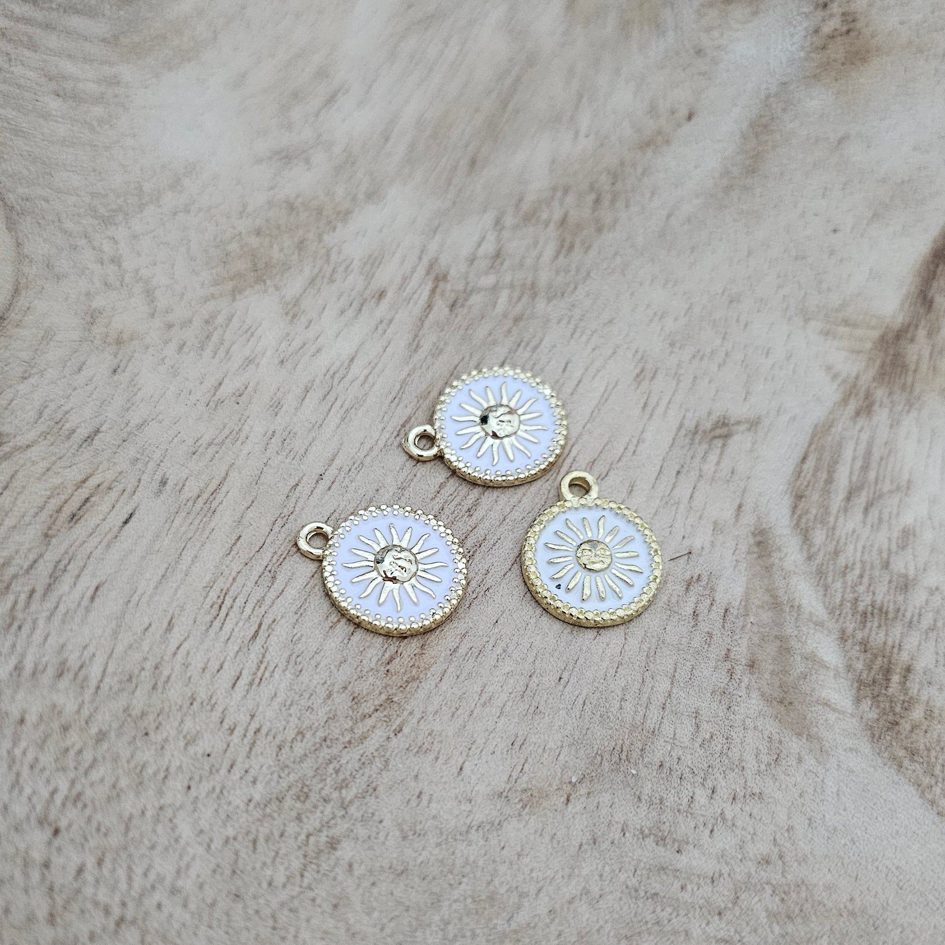 Custom Charm White Sun Custom Charm Necklace