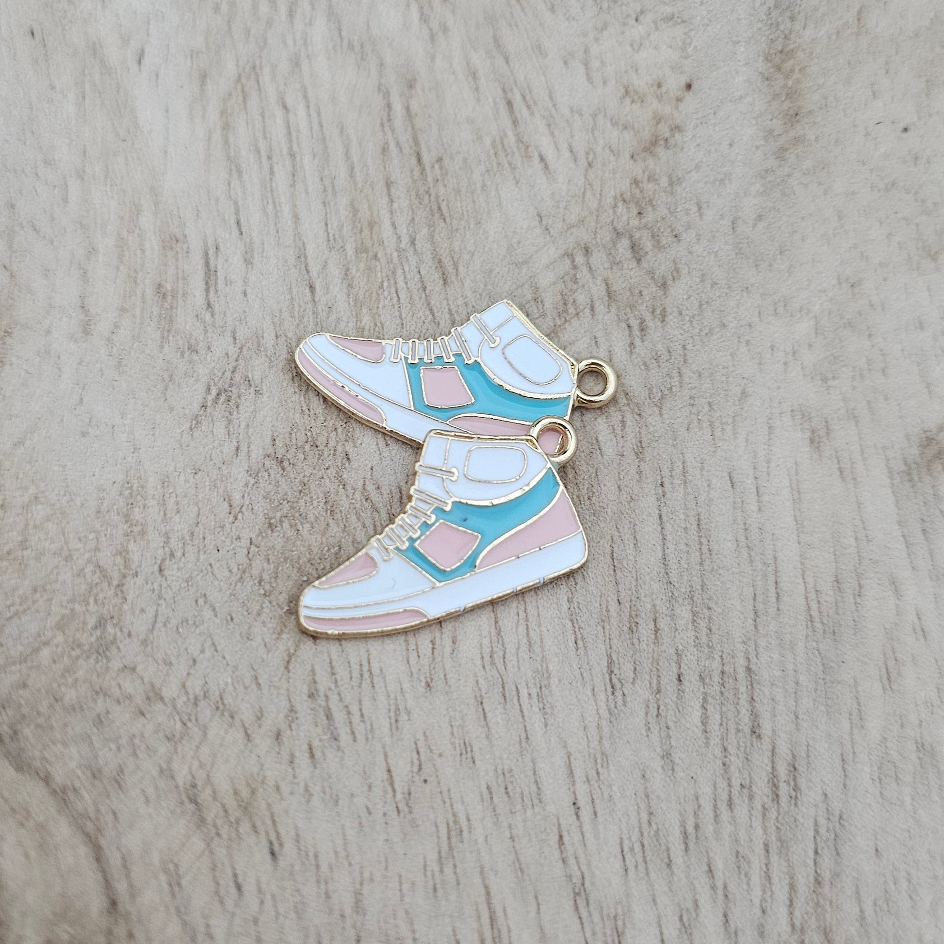 Custom Charms Blue Nike Inspired Tennis Shoe Charm