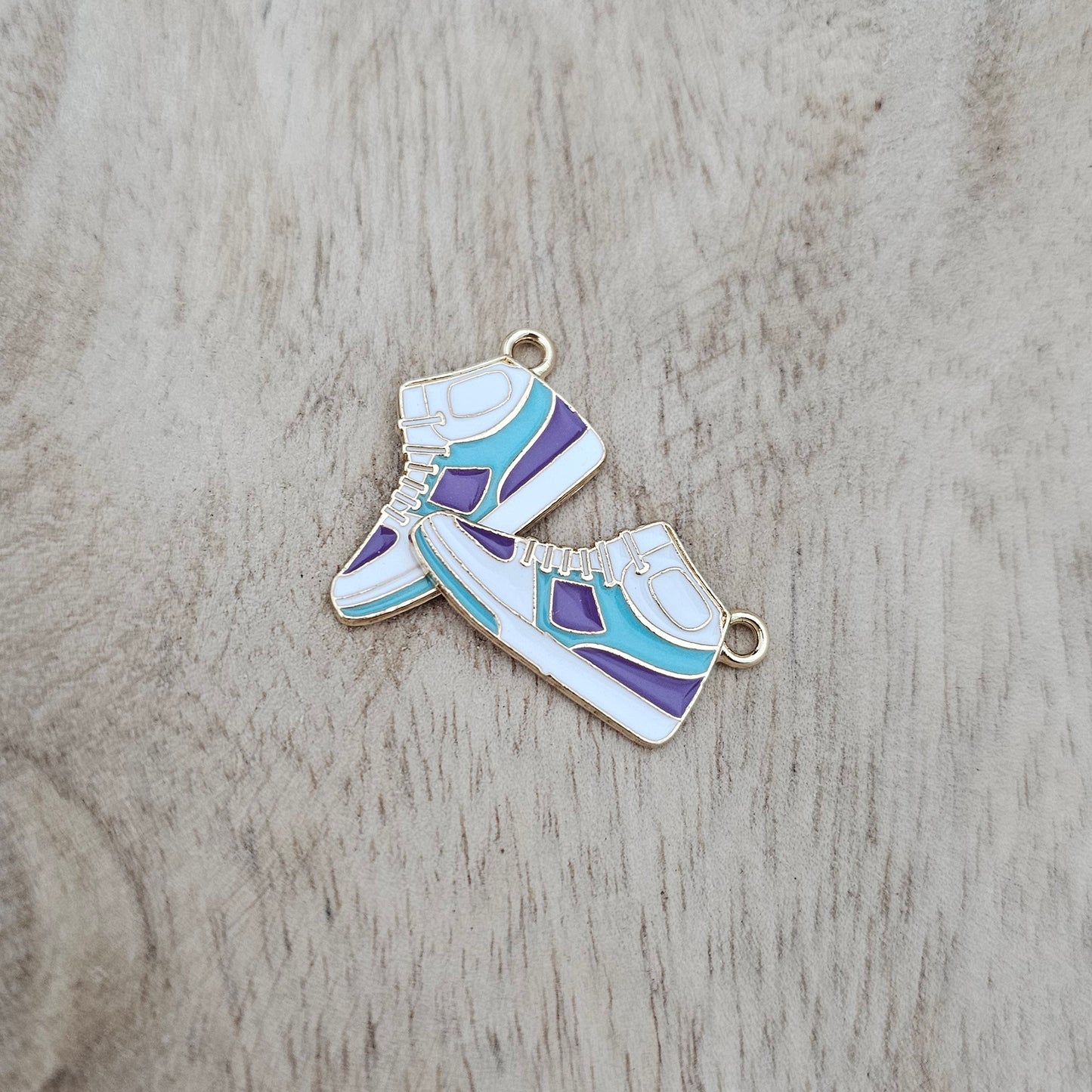 Custom Charms Purple Nike Inspired Tennis Shoe Charm