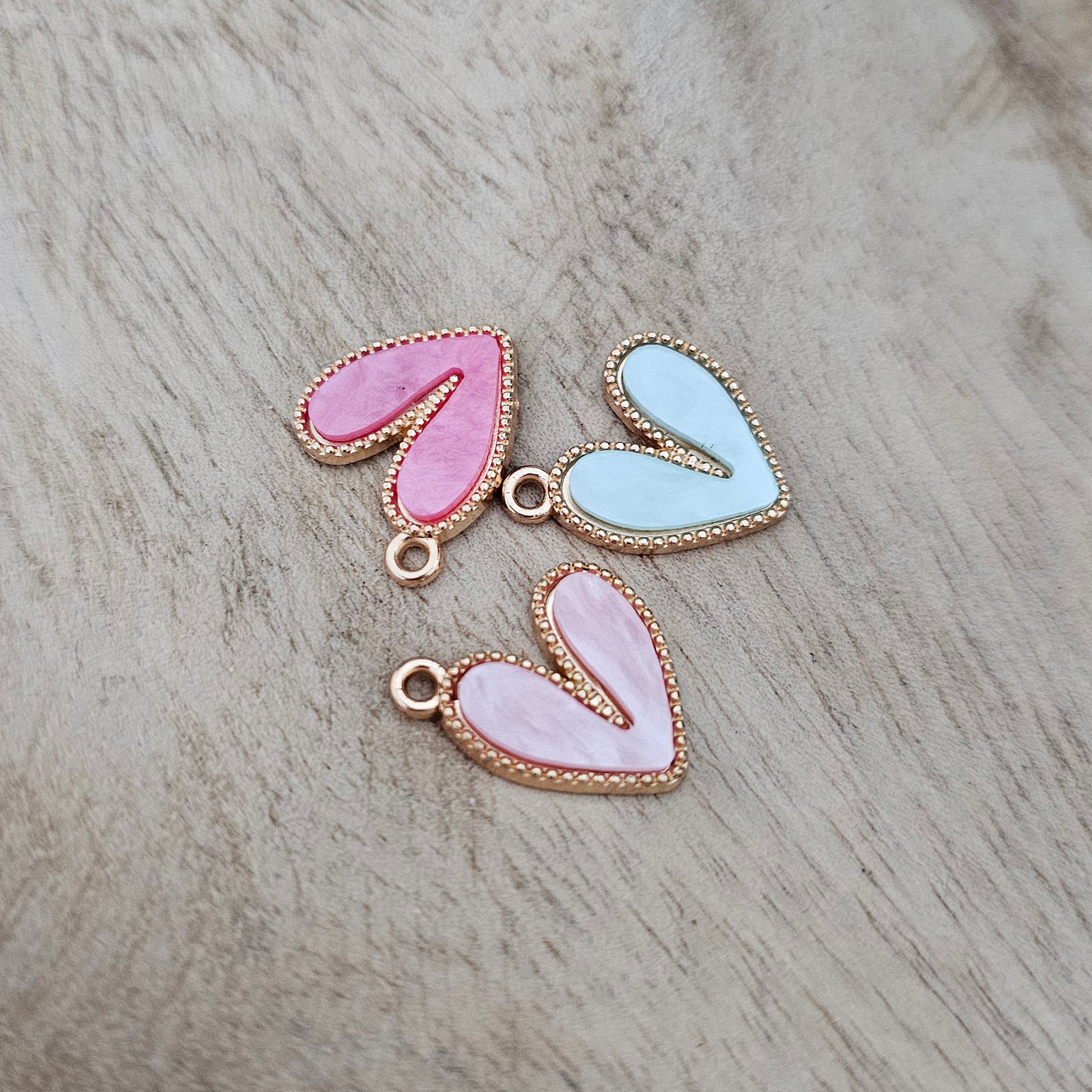 Funky Heart Charm Custom Charm Necklace