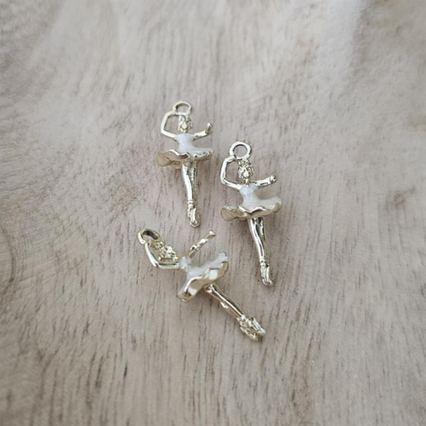 Gold Ballerina Charm Custom Charm Necklace