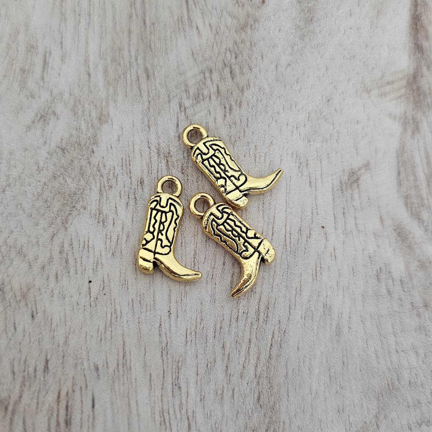 Gold Cowboy Boot Charm Custom Charm Necklace