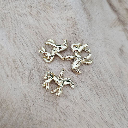 Gold Horse Charm Custom Charm Necklace