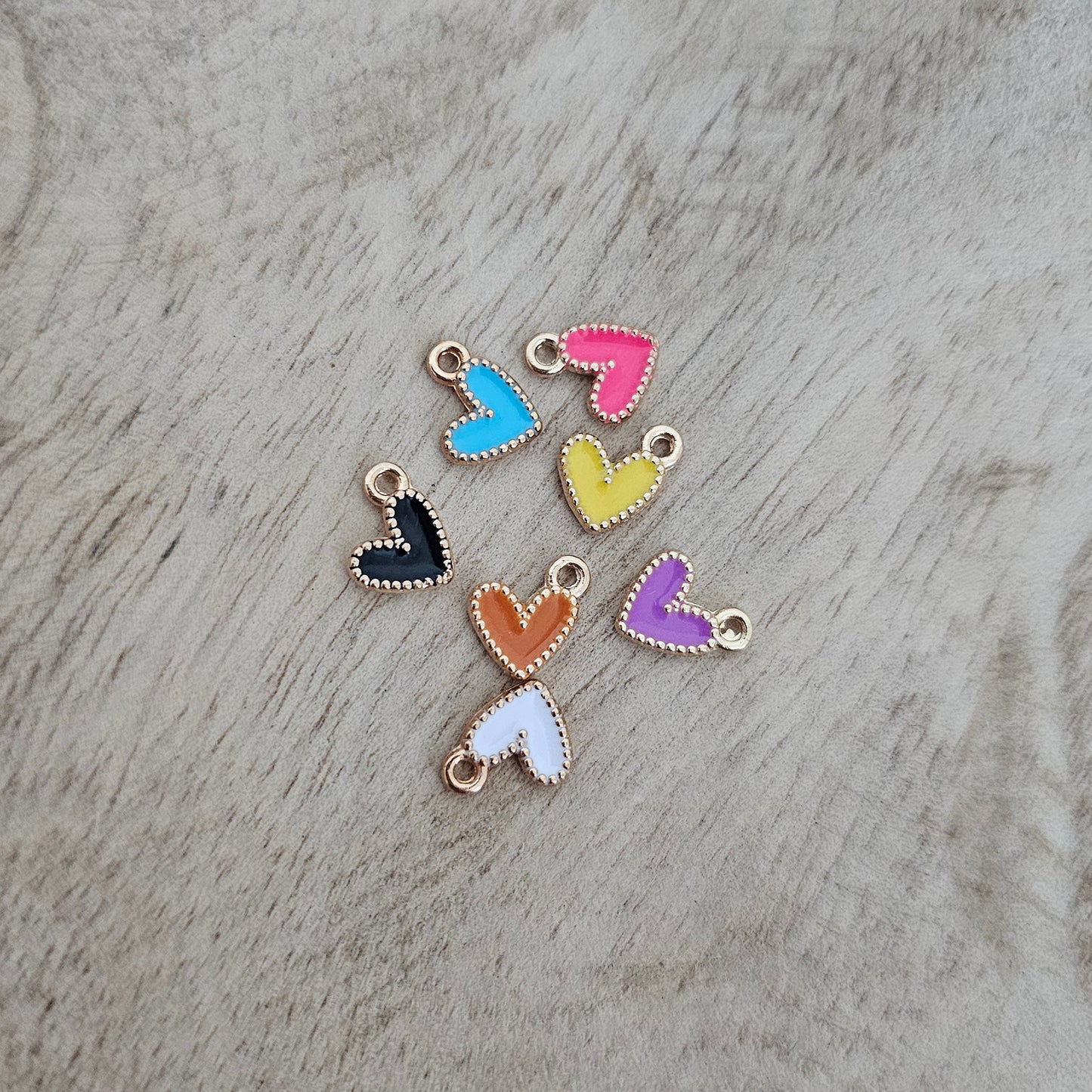 Mini Funky Heart Charm Custom Charm Necklace
