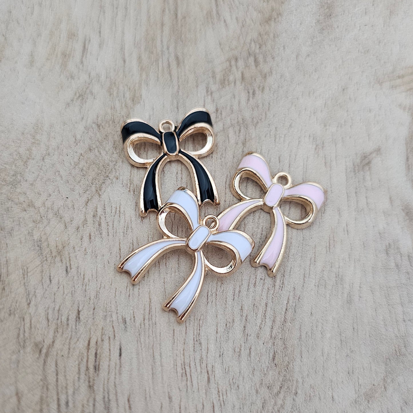 Ribbon Bow Charm Custom Charm Necklace