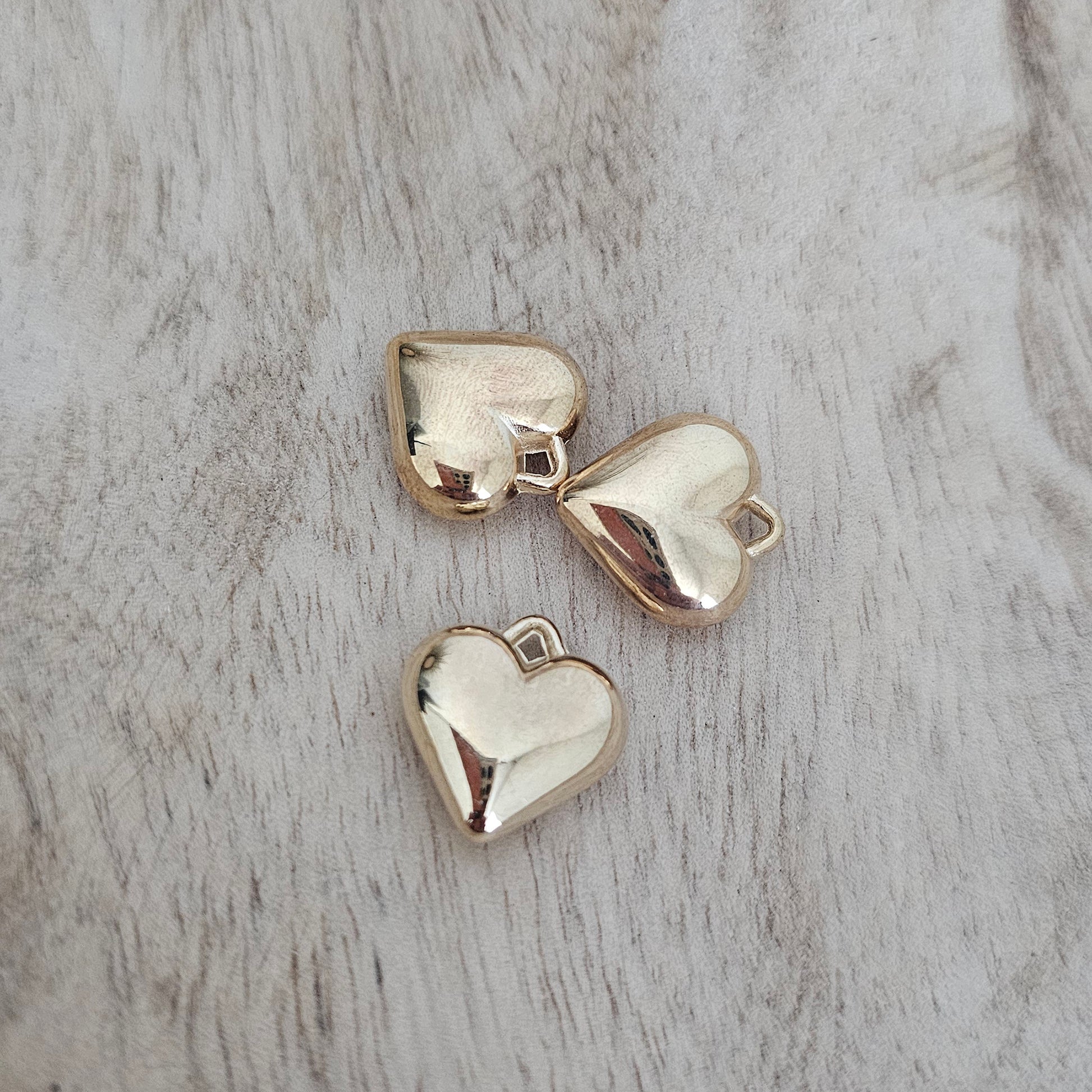 Solid Gold Heart Charm Custom Charm Necklace