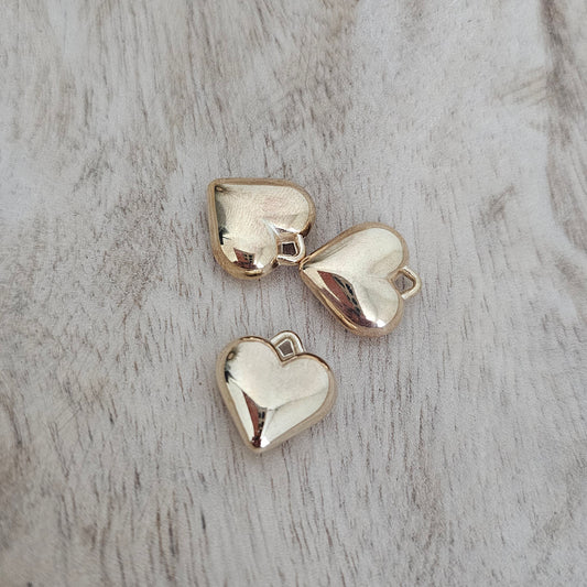 Solid Gold Heart Charm Custom Charm Necklace